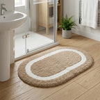 PHBM0018 Luhpar Reversible Cotton Tufted Door Mat Beige & White 50×80 cm