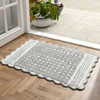 PHBM0047 Luhpar Soft Reversible Door Mat Grey & White 50×80 cm