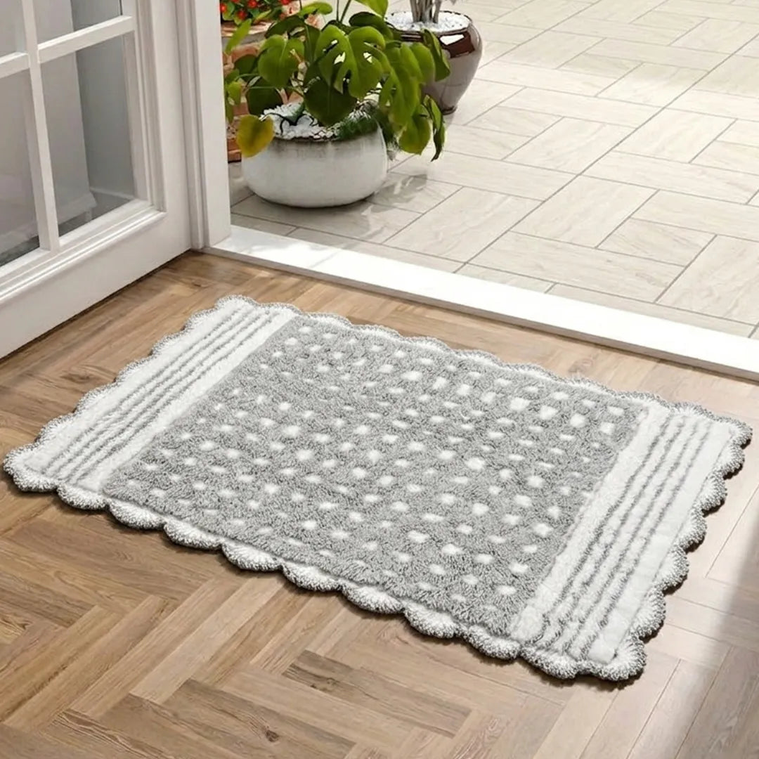 PHBM0047 Luhpar Soft Reversible Door Mat Grey & White 50×80 cm