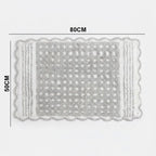 PHBM0047 Luhpar Soft Reversible Door Mat Grey & White 50×80 cm