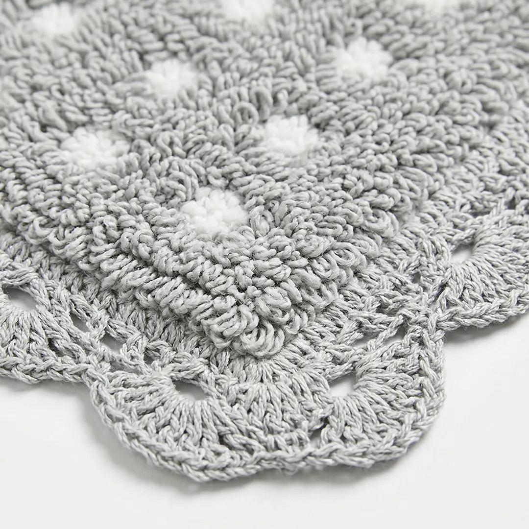 PHBM0047 Luhpar Soft Reversible Door Mat Grey & White 50×80 cm