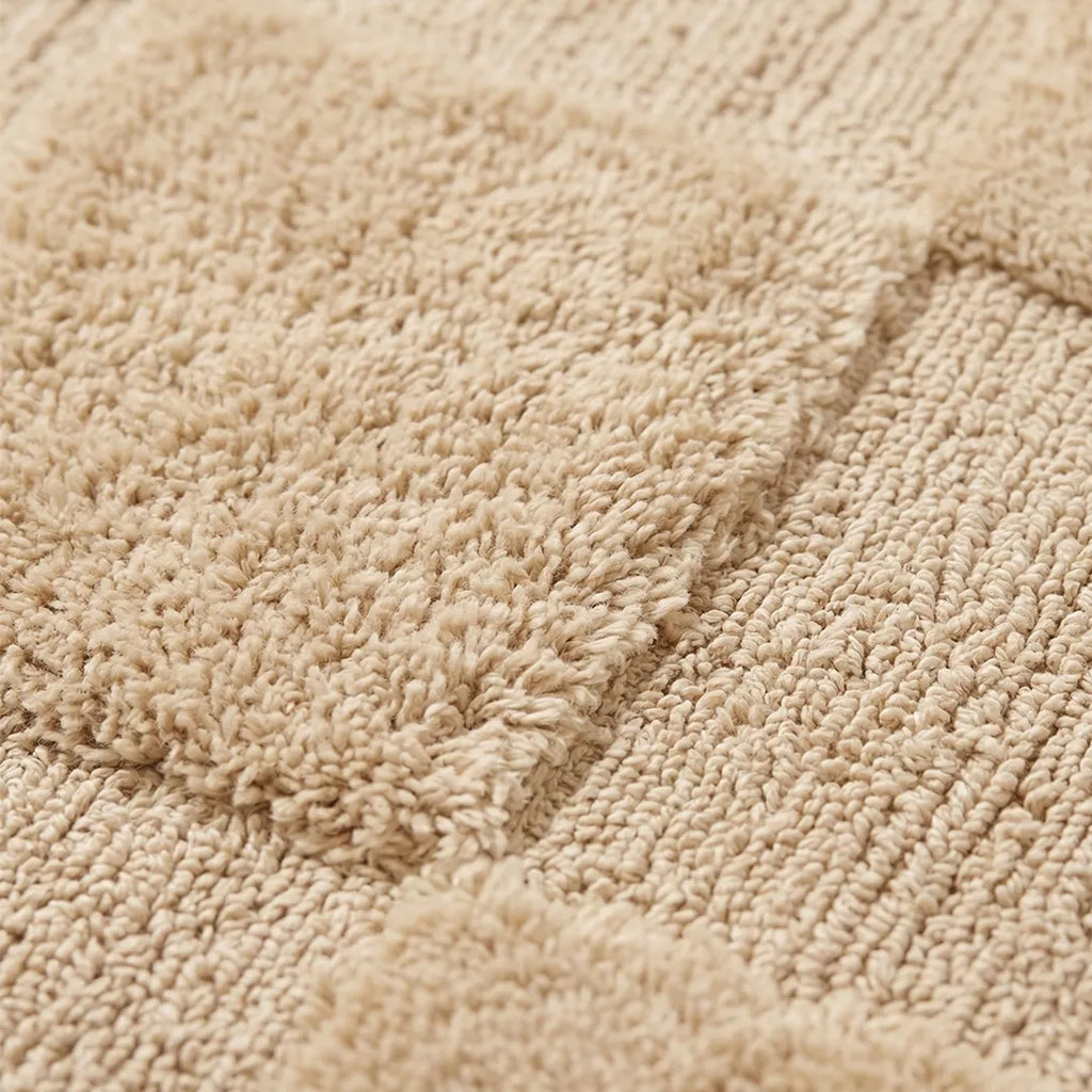 PHBM0074 Luhpar Micro Tufted Door Mat Beige 50 × 80 cm