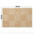 PHBM0074 Luhpar Micro Tufted Door Mat Beige 50 × 80 cm