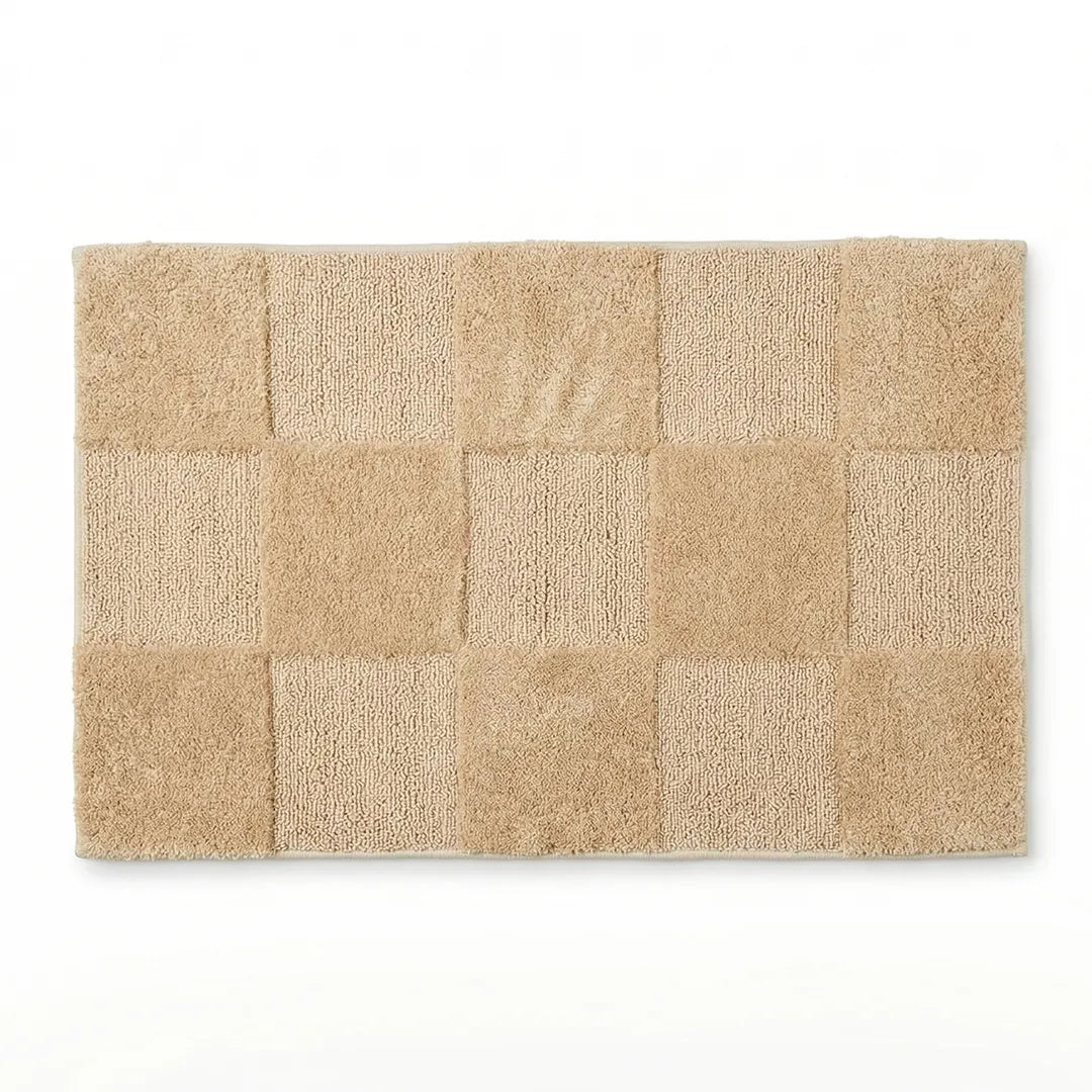 PHBM0074 Luhpar Micro Tufted Door Mat Beige 50 × 80 cm