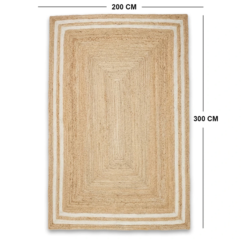 PHRG0049 Jute Braided Rug 200 × 300 cm