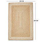 PHRG0049 Jute Braided Rug 200 × 300 cm
