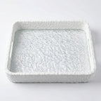 0779-14 Luhpar Glass Tray Textured Frame 35×25 cm