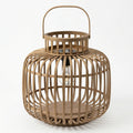 HMD20032 Luhpar Bamboo LED Lantern Natural (35 × 35 × 35 cm)