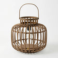 HMD20033 Luhpar Bamboo LED Lantern Natural (30 × 31 × 31 cm)