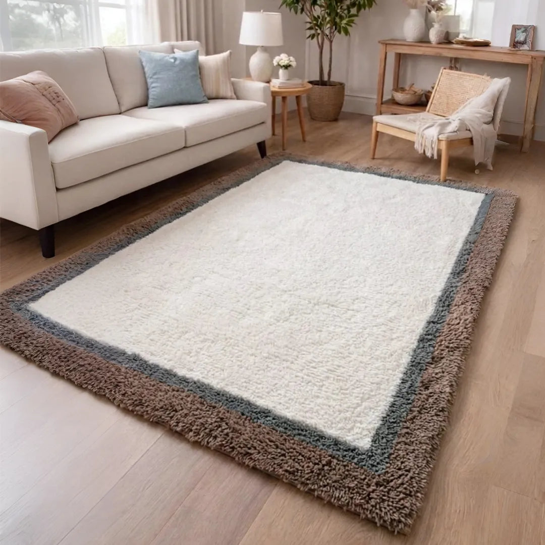 SSR2404 NZ Washable Wool Rug Beige 180 × 230 cm