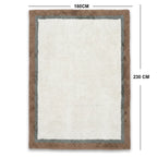 SSR2404 NZ Washable Wool Rug Beige 180 × 230 cm
