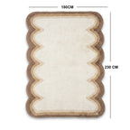 SSR2413 NZ Washable Wool Rug Dark Beige 180 × 230 cm