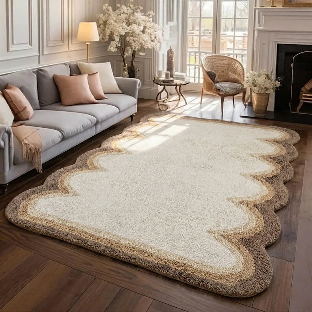 SSR2413 NZ Washable Wool Rug Dark Beige 180 × 230 cm