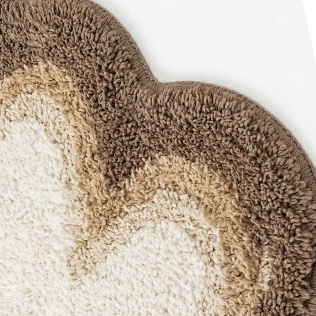 SSR2413 NZ Washable Wool Rug Dark Beige 200 × 300 cm