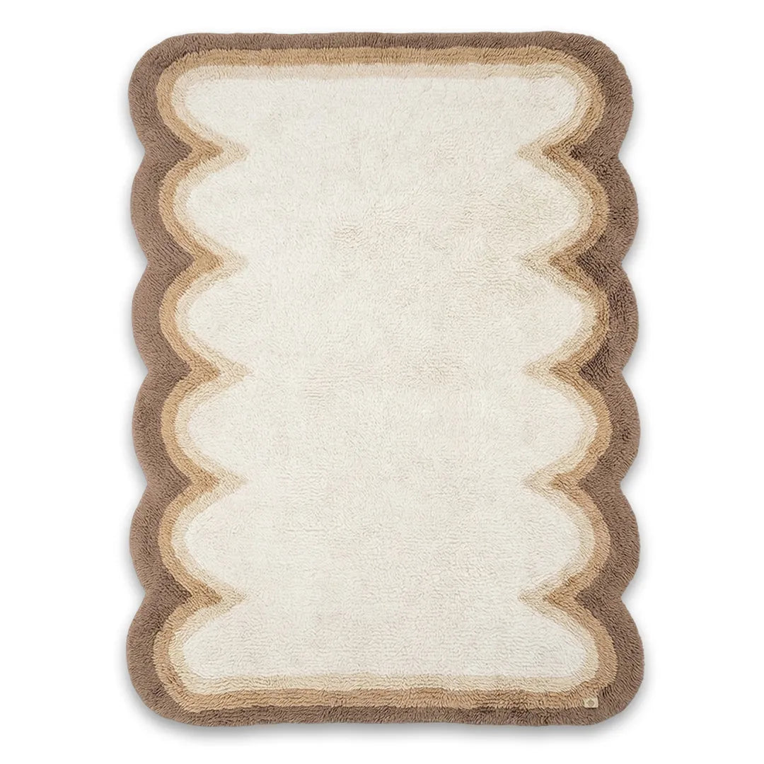 SSR2413 NZ Washable Wool Rug Dark Beige 200 × 300 cm