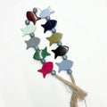 RI25-NG03 Luhpar Decorative Fish Stone Garland Multicolor with Tassels