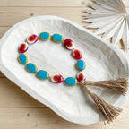 RI25-NG04 Luhpar Decorative Color Bead Garland with Tassels