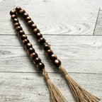 RI25-NG10 Luhpar Decorative Metallic Bead Garland Bronze with Tassels