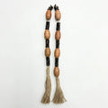 RI25-NG20 Luhpar Decorative Wooden Bead Garland with Tassels