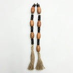 RI25-NG20 Luhpar Decorative Wooden Bead Garland with Tassels
