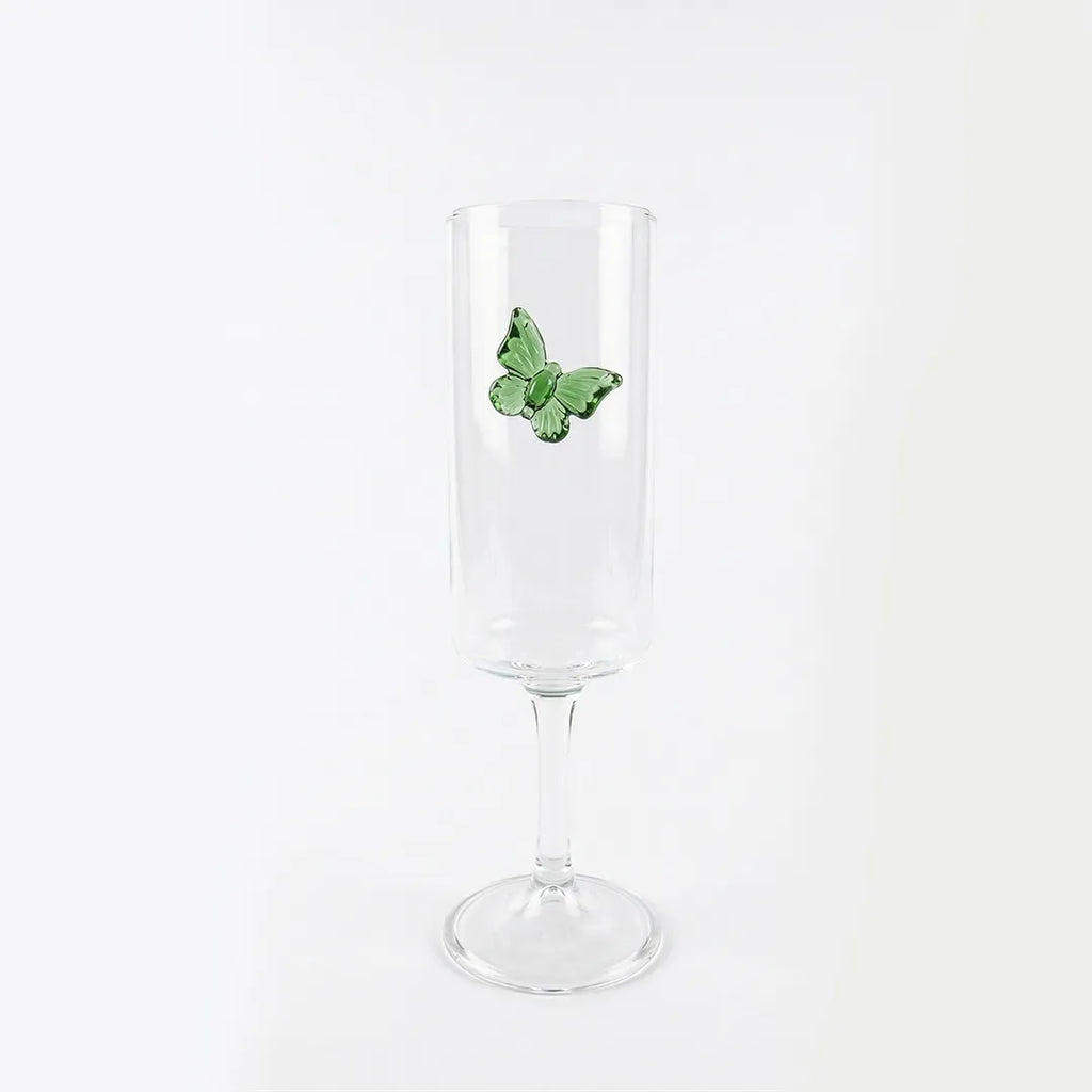 GPJ0120/L4C Glass Goblet 1 Piece Butterfly Design