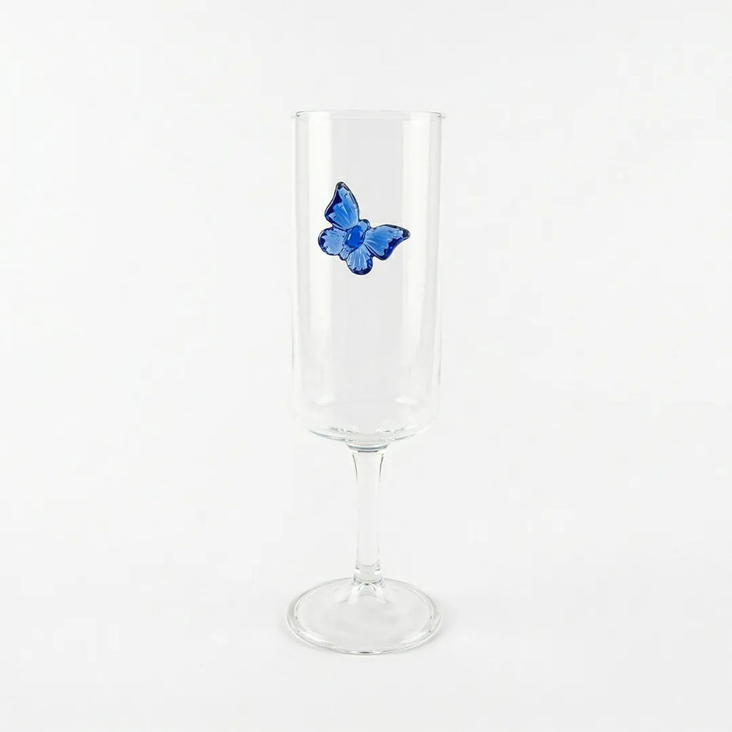 GPJ0120/L4C Glass Goblet 1 Piece Butterfly Design