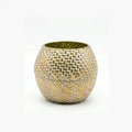 58-18 Luhpar Textured Gold Round Flower Vase (Small / Medium / Large)