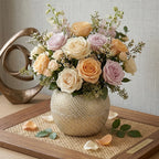 58-18 Luhpar Textured Gold Round Flower Vase (Small / Medium / Large)