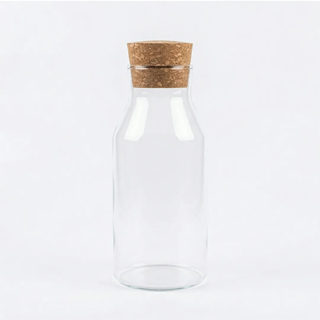 GLA26668 Luhpar Glass Bottle 750ml with Cork Stopper