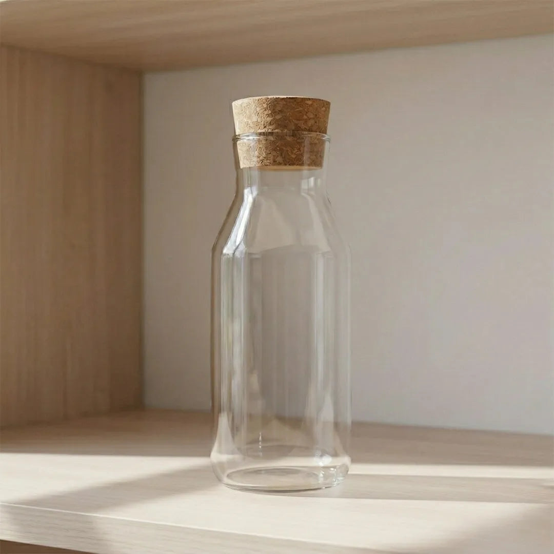 GLA26668 Luhpar Glass Bottle 750ml with Cork Stopper