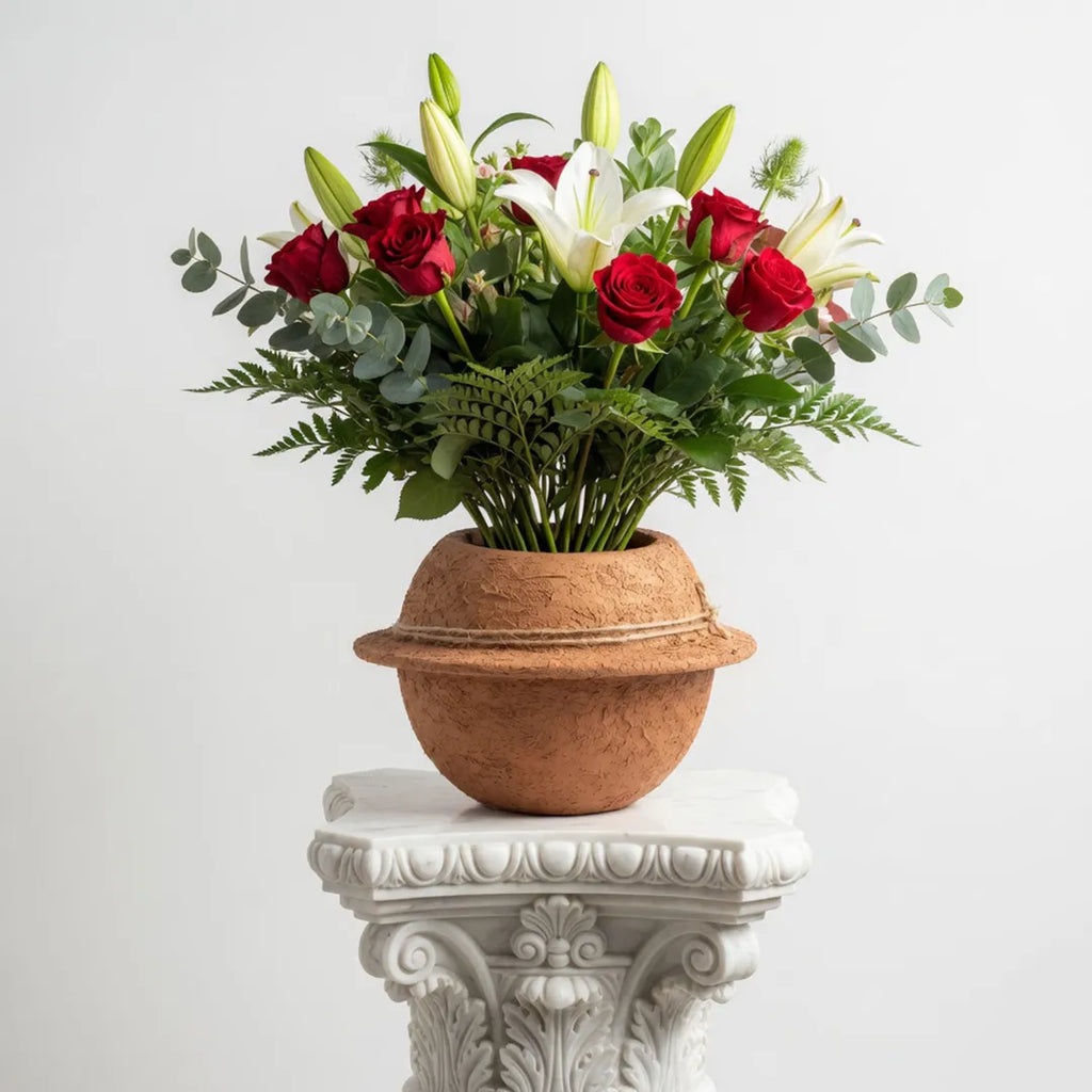 569-1 Artisan Earth Flower Vase 20CM