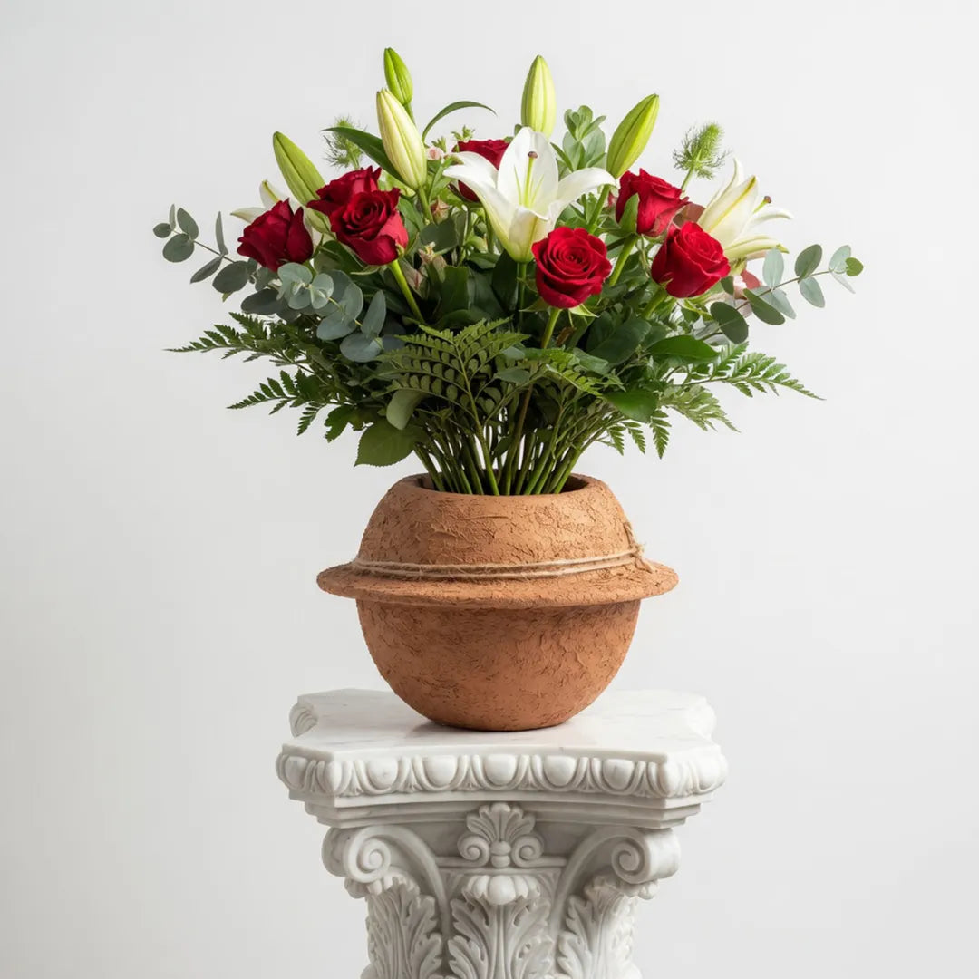 569-1 Artisan Earth Flower Vase 20CM