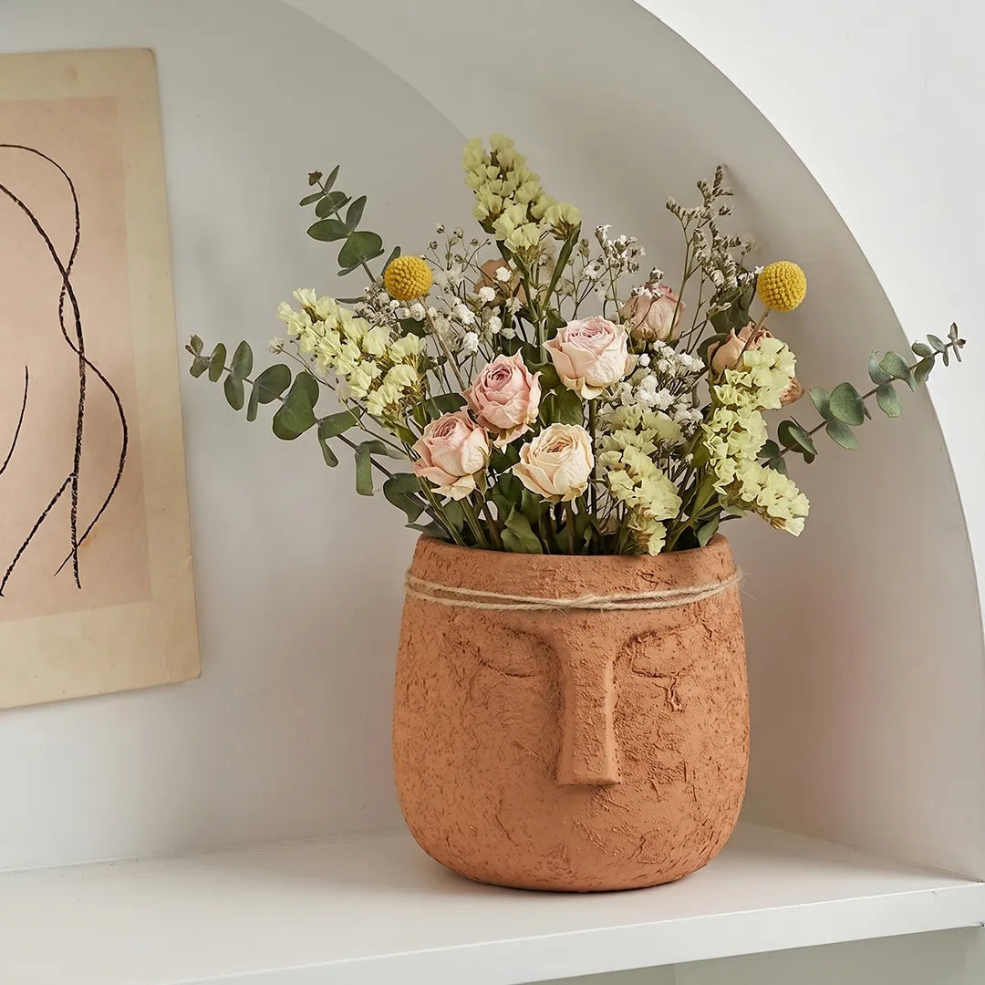 569-3 Abstract Face Flower Vase 24CM