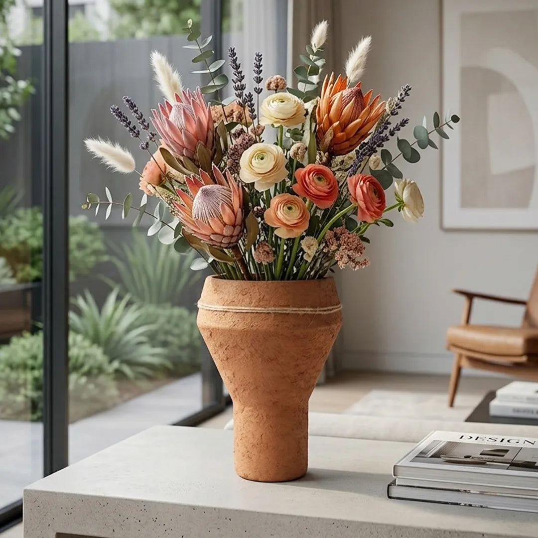 569-6 Rustic Earth Flower Vase 28CM