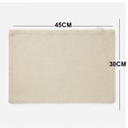 Artisanal Floral Embroidered Placemats – Set of 6, 45 × 30 cm