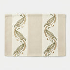 Artisanal Botanical Embroidered Placemats – Set of 6, 45 × 30 cm