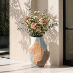 49388-8 Decorative Floor Vase  Abstract Multi-Tone Finish 48 cm