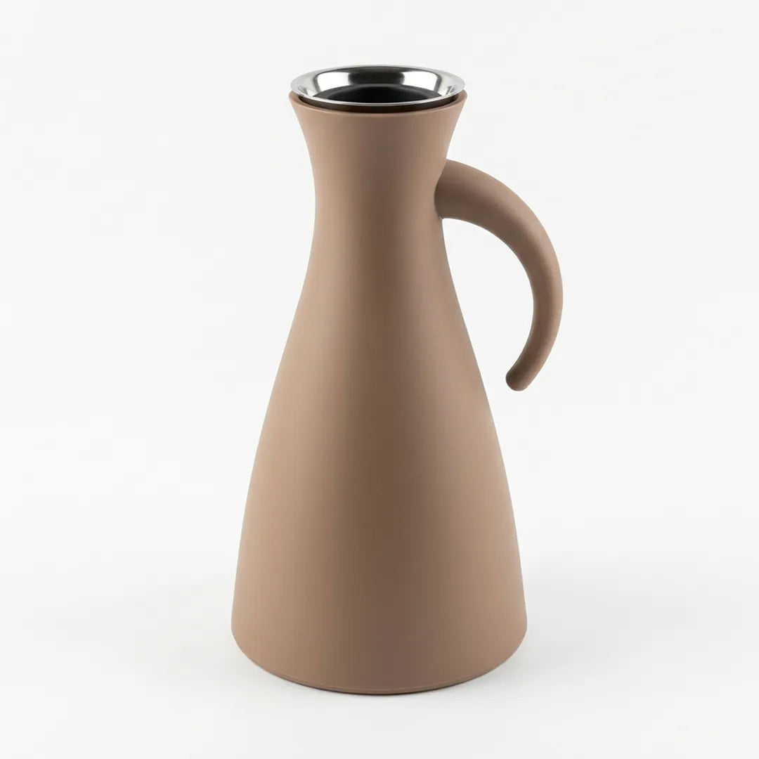 502845 Eva Solo Sculptural Vacuum Jug – Chocolate Brown, 1.0 Litre
