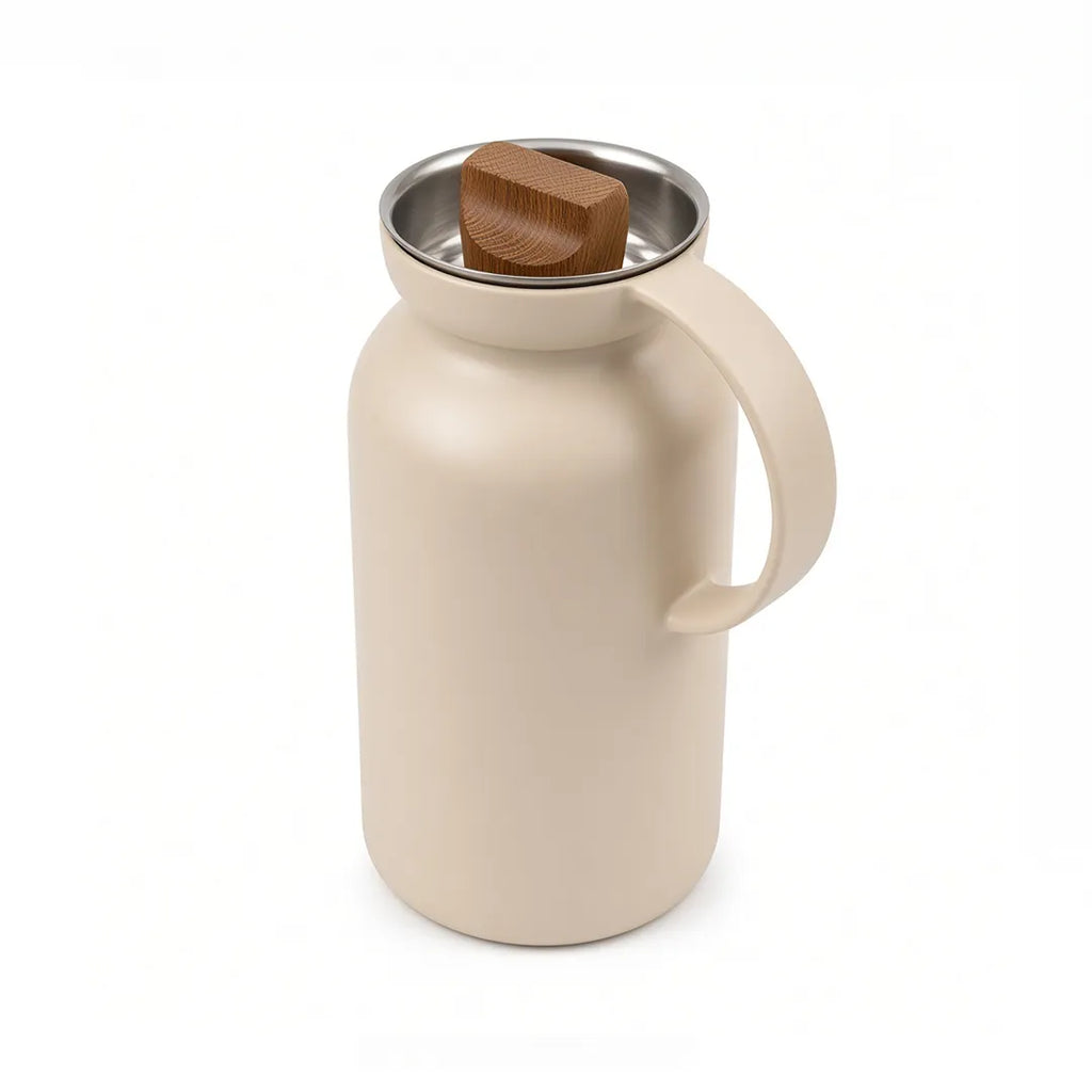 502874 Eva Solo Silhouette Vacuum Jug – Soft Beige, 1.0 Litre