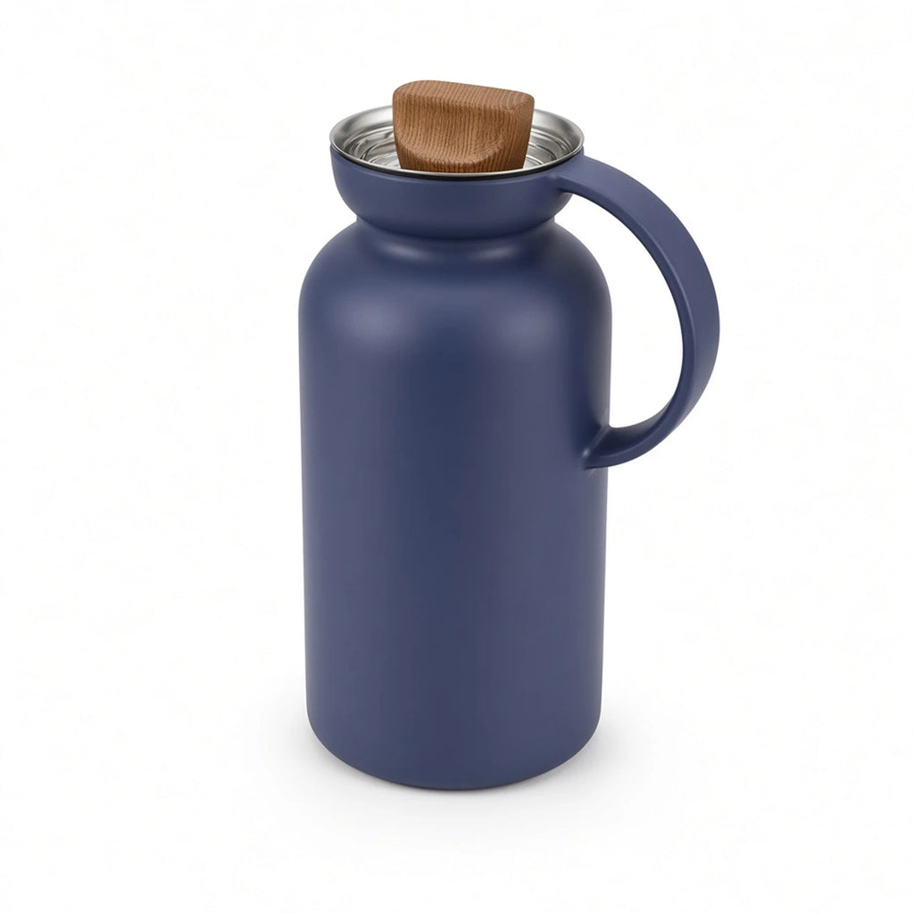 502875 Eva Solo Silhouette Premium Vacuum Jug – Violet Blue, 1.0 Litre
