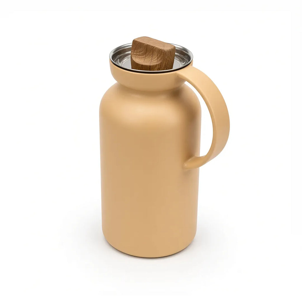 502876 Eva Solo Silhouette Vacuum Jug – Matte Sand Beige, 1.0 Litre