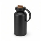 502876 Eva Solo Silhouette Vacuum Jug – Matte Black with Brass Pouring Lip, 1.0 Litre