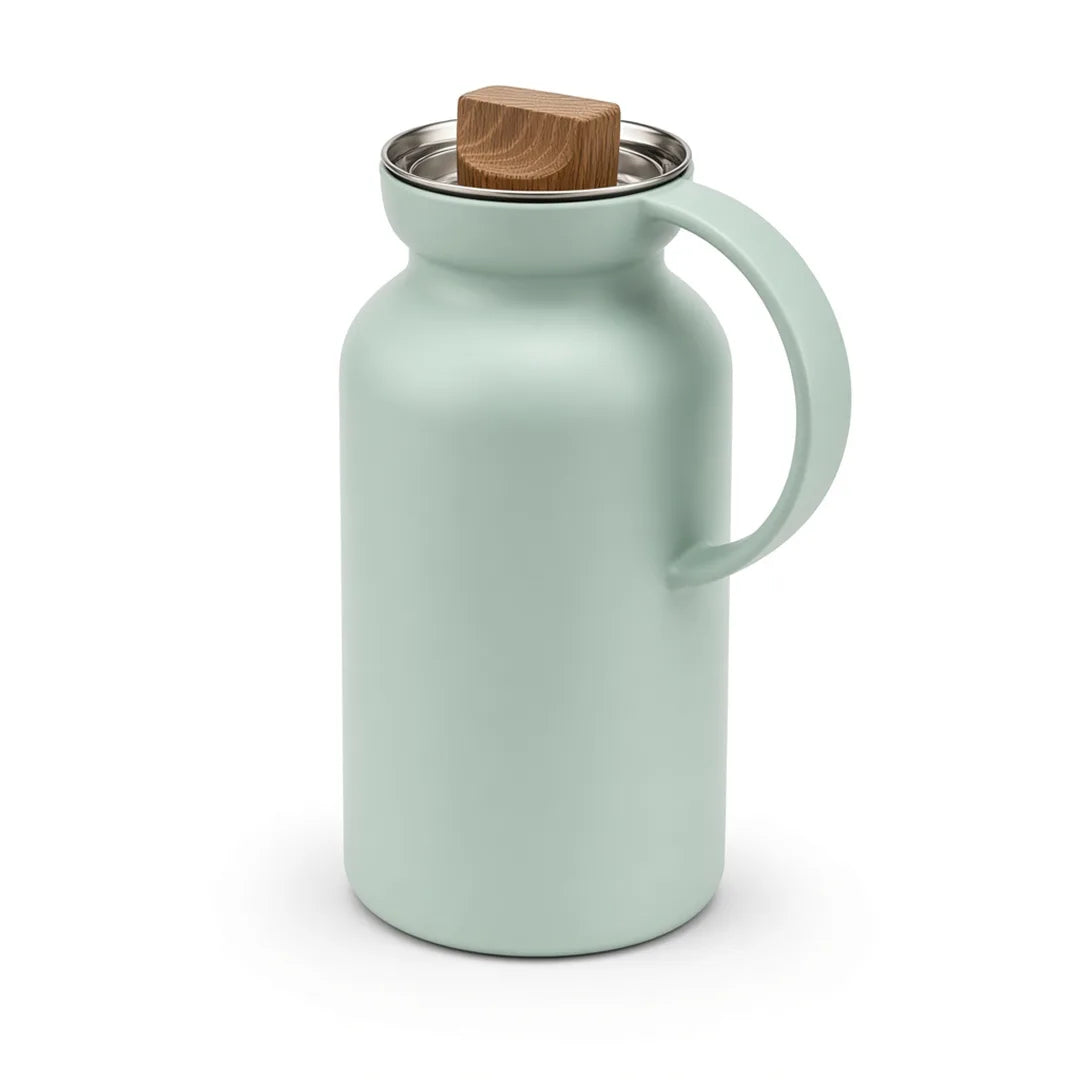 502877 Eva Solo Silhouette Premium Vacuum Jug – Matte Sage Green, 1.0 Litre