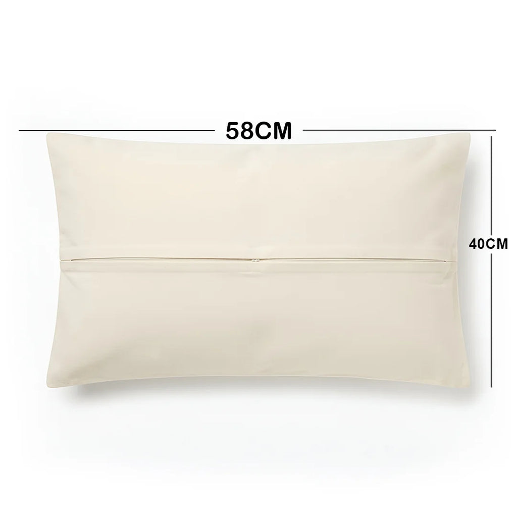 TR CUS 002- Botanical Meadow Embroidered Decorative Cushion Cover – 58 × 40 cm