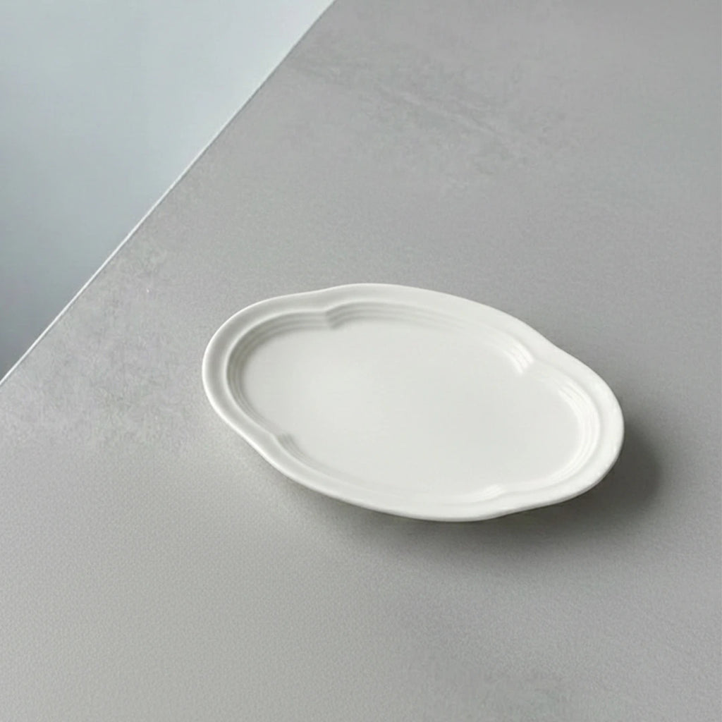 A27640 – طبق مناشف أبيض للمطاعم والمقاهي 5 × 3.5 بوصة