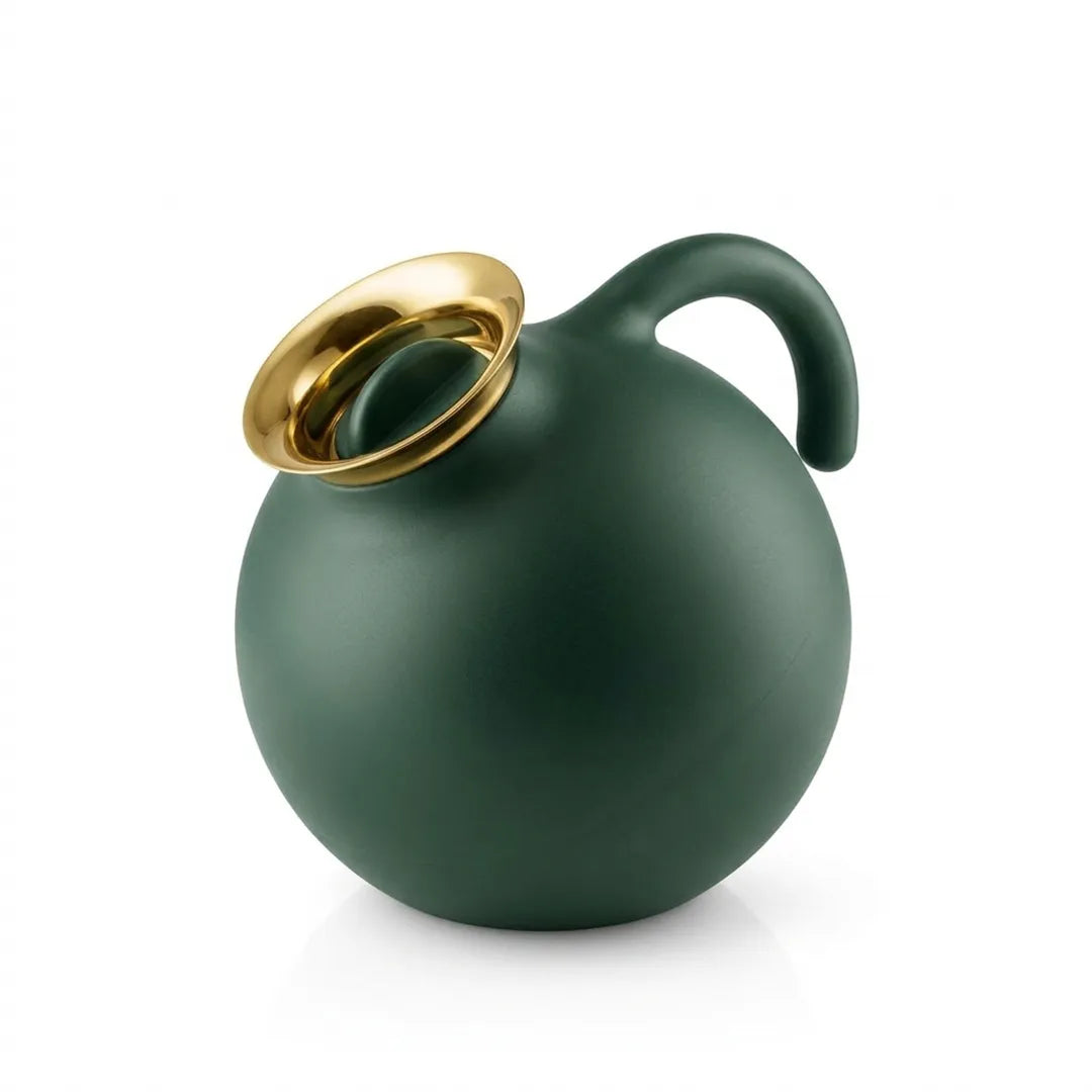 6395 Eva Solo Sculptural Vacuum Jug – Forest Green & Gold, 1.0 Litre