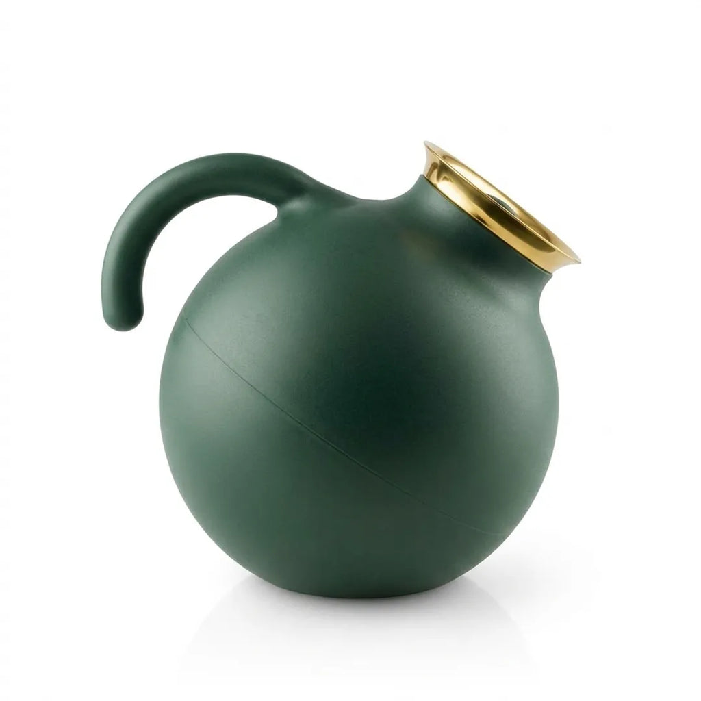 6395 Eva Solo Sculptural Vacuum Jug – Forest Green & Gold, 1.0 Litre