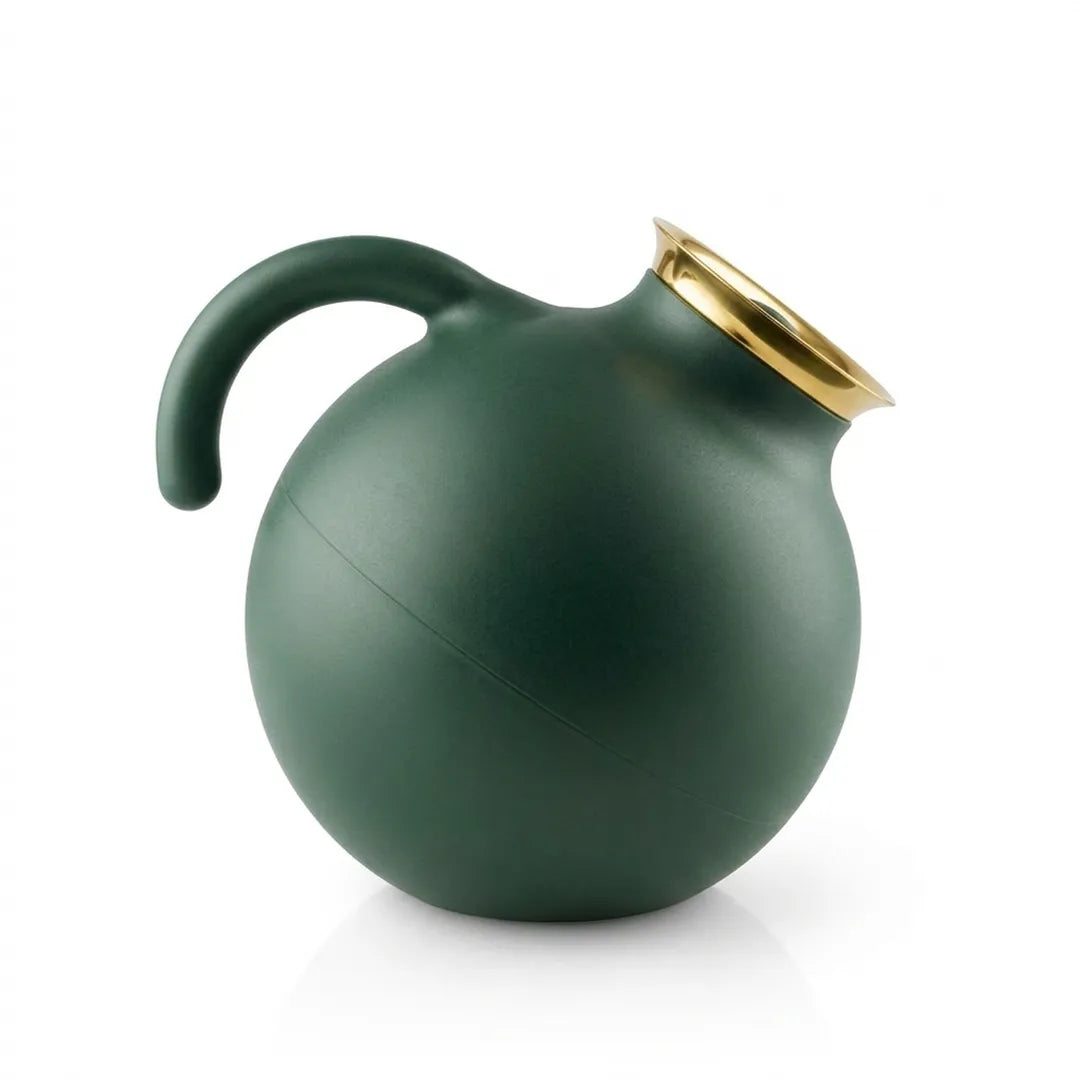 6395 Eva Solo Sculptural Vacuum Jug – Forest Green & Gold, 1.0 Litre