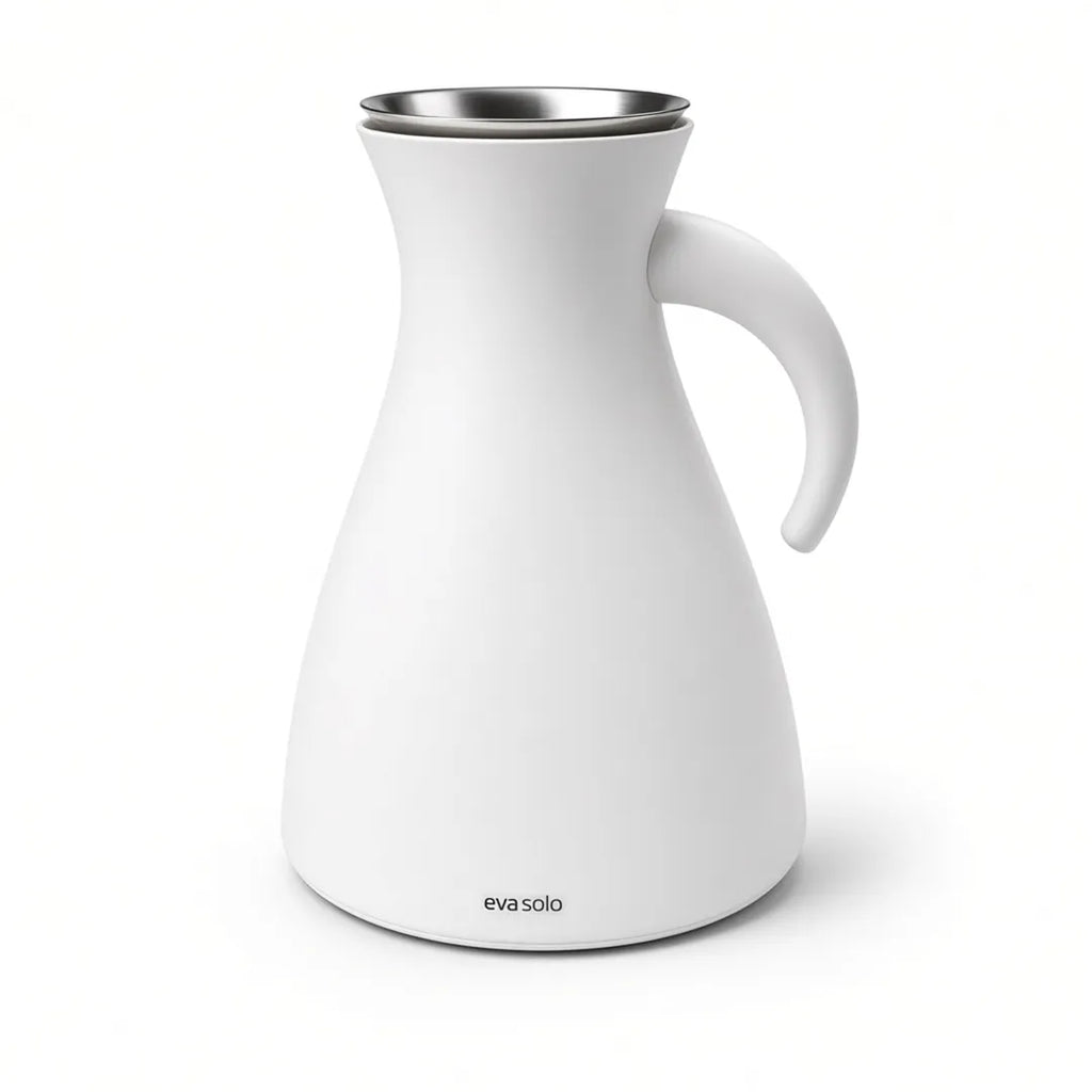 6690 Eva Solo Premium Insulated Vacuum Jug – Matte White, 1.0 Litre