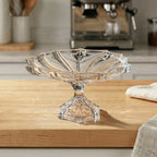 AS36070SPF Glass Fruit Plate with Stand 25 cm